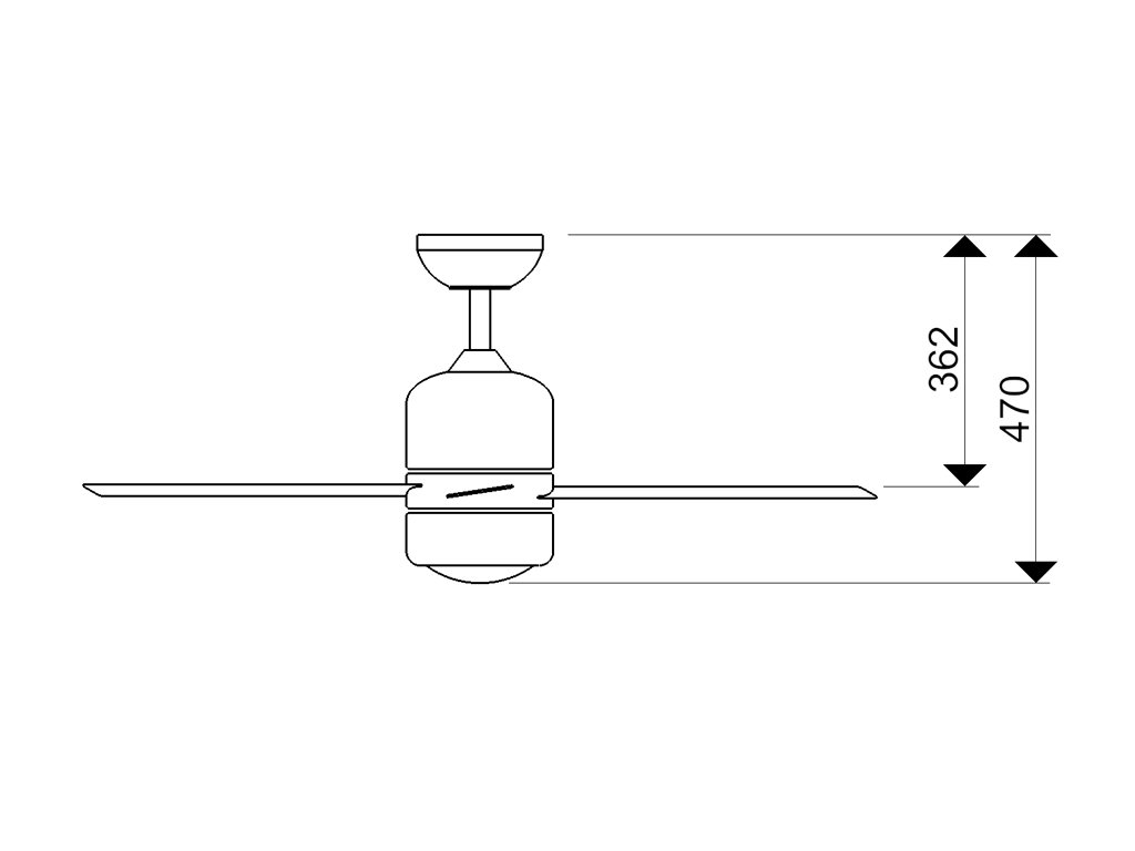 Schéma stropní ventilátor aireryder fn51133 loft