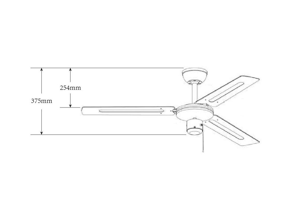 Schéma stropní ventilátor aireryder fn61159 zephyr