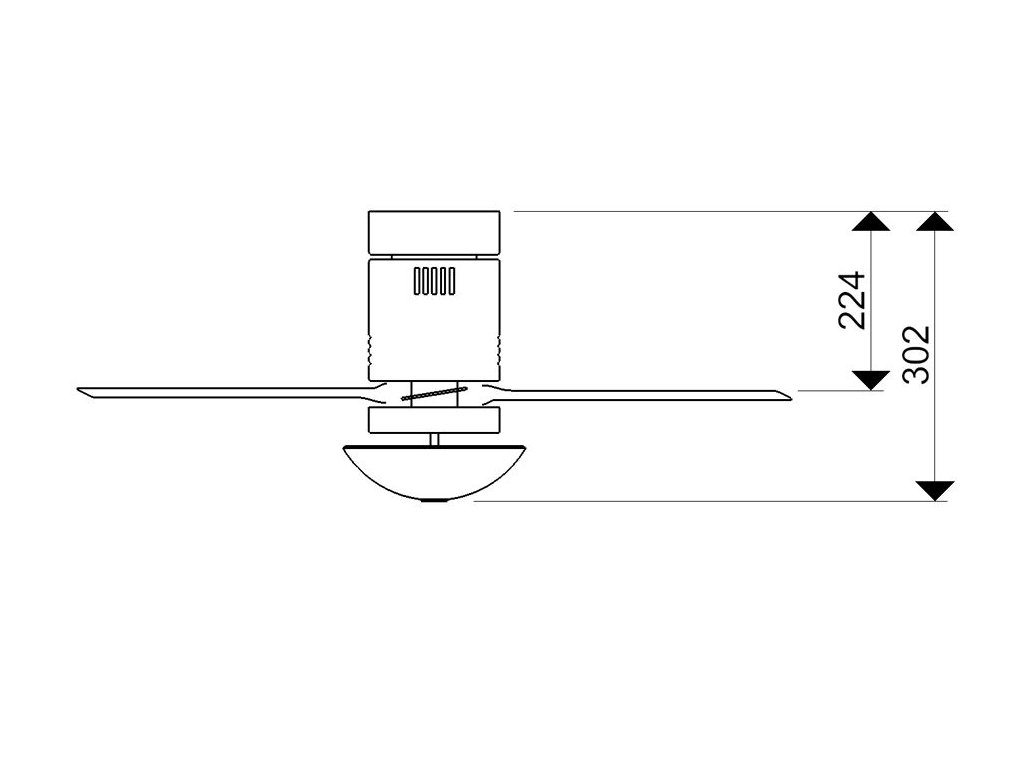 Schéma stropní ventilátor aireryder fn73335 aero