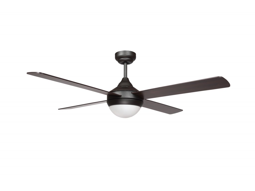 Sulion 075268 CROSS, hnědá a tmavě hnědá, stropní ventilátor se světlem