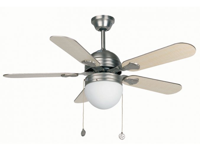 Stropní ventilátor se světlem FARO 33157 AGADIR šedý nebo javor/matný nikl