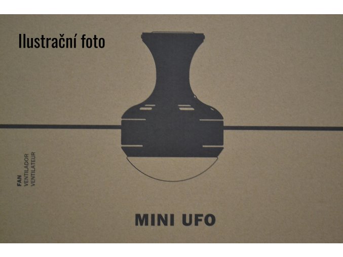 FARO 33455 MINI-UFO, šedý a javor, stropní ventilátor se světlem  dálkové ovládání