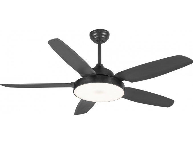 Sulion 075311 JALON, černá, stropní ventilátor s LED světlem