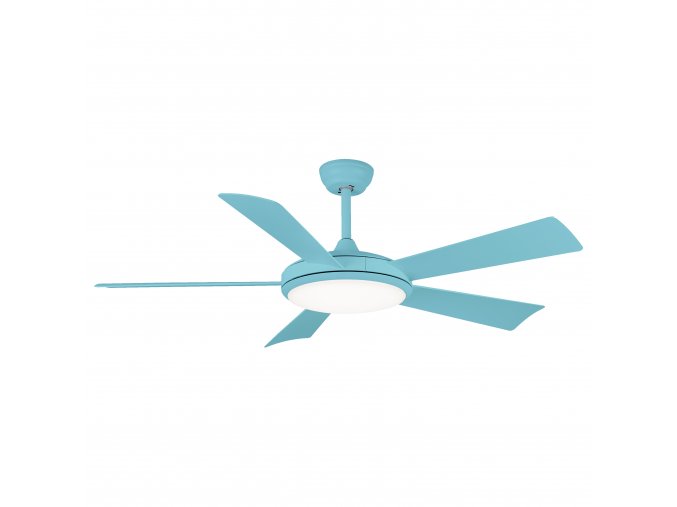 Sulion 075063 BERNAT, světle modrá, stropní ventilátor se světlem