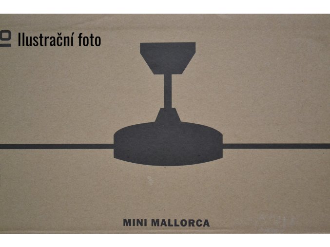 FARO 33604 MINI MALLORCA, šedý a černý, stropní ventilátor  ovládání dálkové