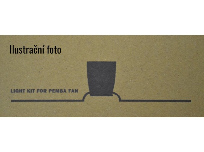 Světelný kit FARO 33491K šedý pro stropní ventilátor FARO 33491 Pemba