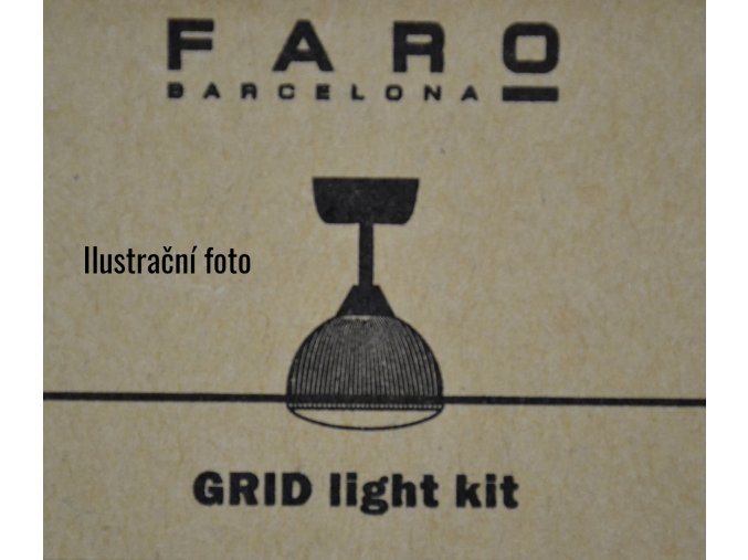 Světelný kit FARO 33341K bílý pro stropní ventilátor FARO 33341 GRID