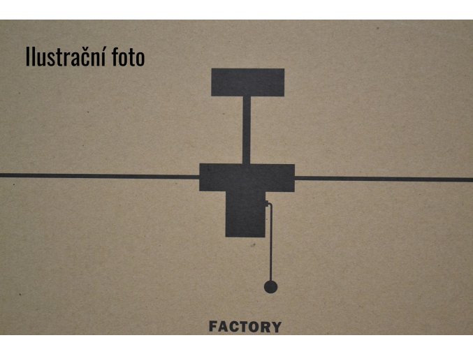 FARO 33611 FACTORY, stříbrný/černý, stropní ventilátor