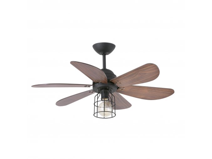 Stropní ventilátor se světlem FARO 33703 CHICAGO tmavě hnědý