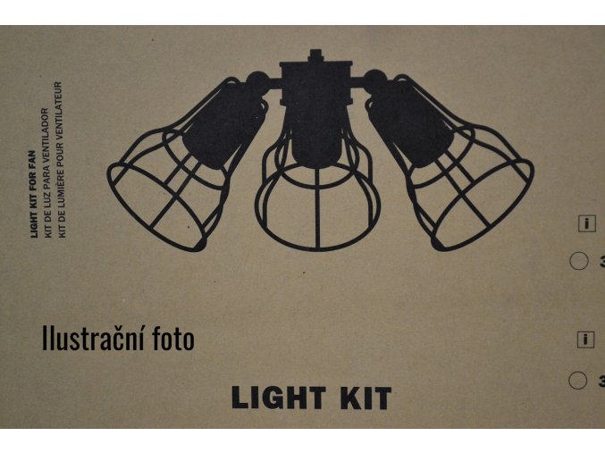 Světelný kit FARO 33716 bílý pro stropní ventilátor FARO YAKARTA
