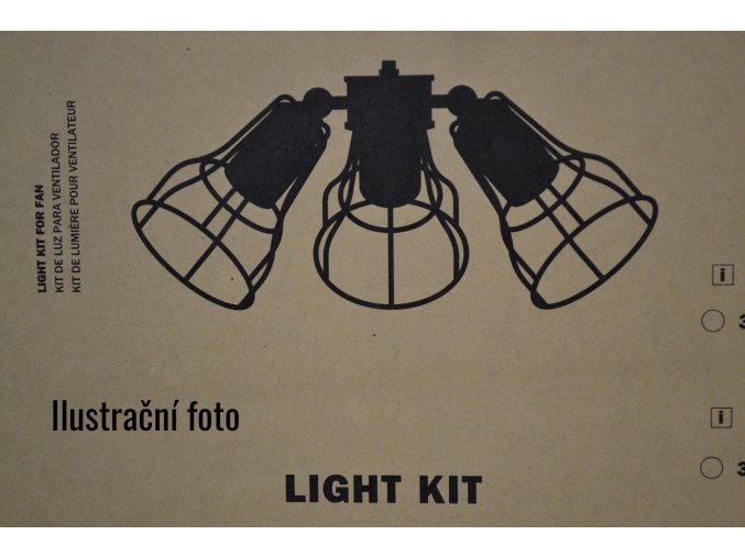 Světelný kit FARO 33716 bílý pro stropní ventilátor FARO YAKARTA