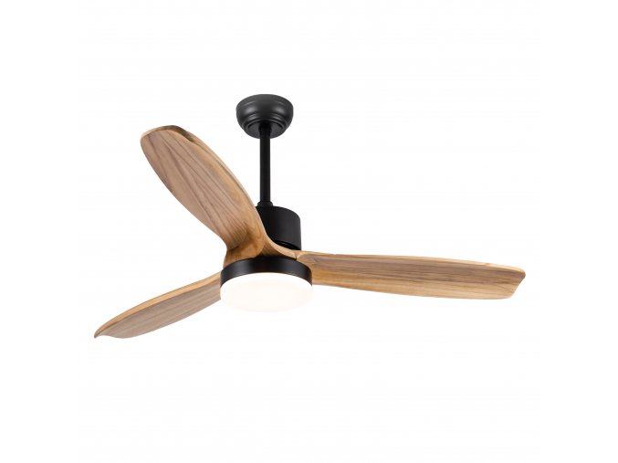 Sulion 75332 LESNA, hnědá stropní ventilátor s LED světlem