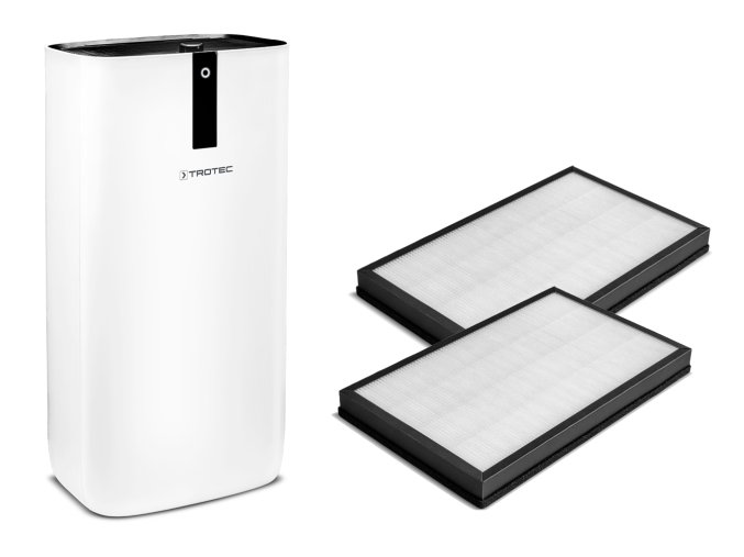Set čističky vzduchu Trotec AirgoClean 15 E se dvěma HEPA filtry třídy E11 a aktivním uhlíkem