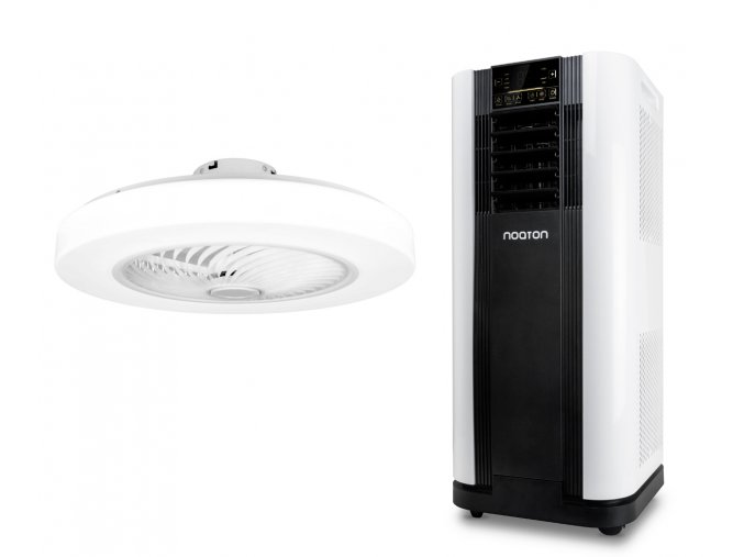 Zvýhodněná sada mobilní klimatizace a stropního ventilátoru (Noaton AC 5109 + 12058W Triton)