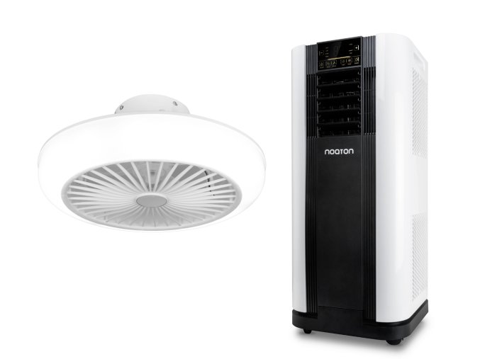 Zvýhodněná sada mobilní klimatizace a stropního ventilátoru (Noaton AC 5109 + 11045W Polaris)