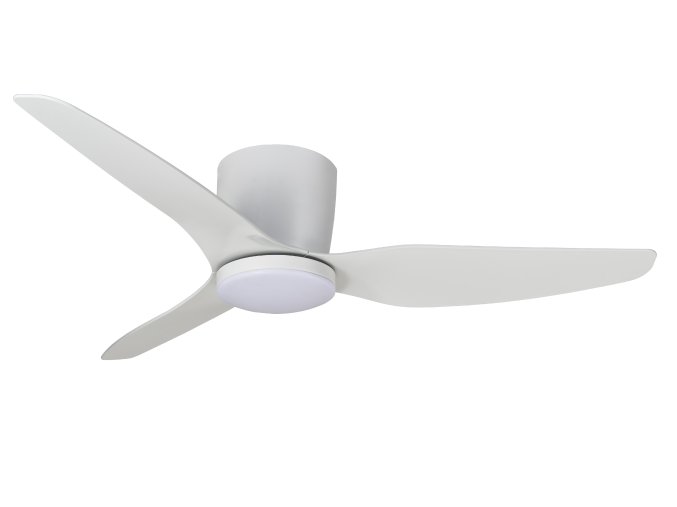 Martec Flush 127 cm, bílý satén, stropní ventilátor se světlem