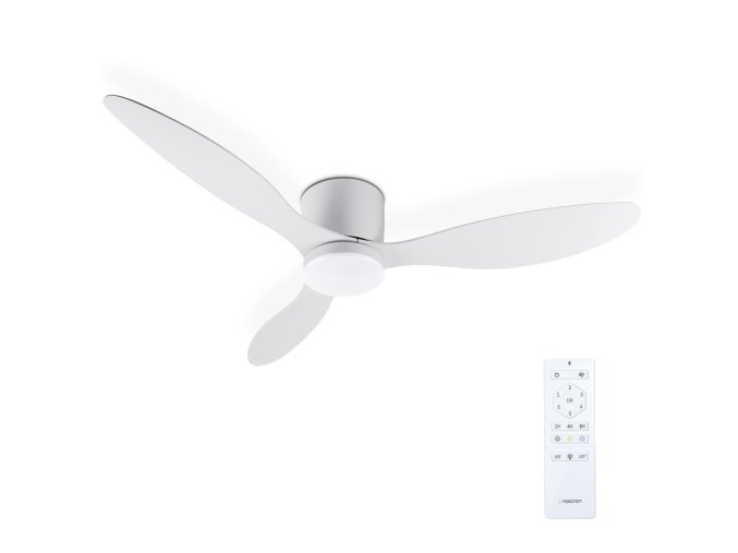 Noaton 11132WW Fornax, bílá, stropní ventilátor se světlem s ovládáním