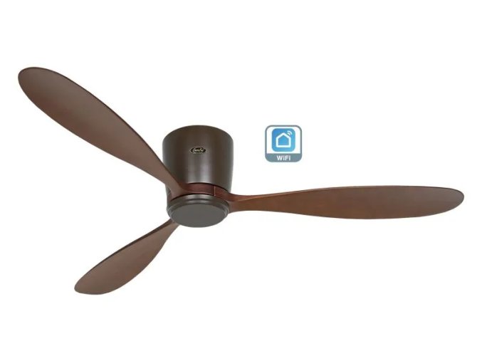 CasaFan 313294W Eco Plano Wood WiFi, ořech, stropní ventilátor - 3 lopatky