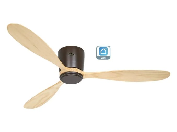 CasaFan 313295W Eco Plano Wood WiFi, přírodní dřevo, stropní ventilátor - 3 lopatky