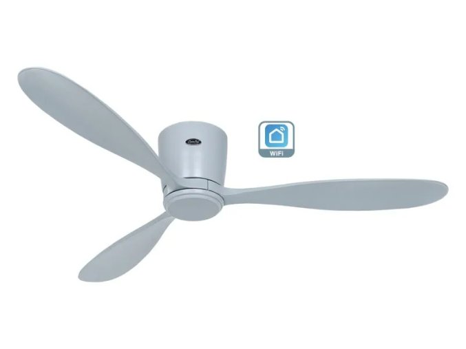 CasaFan 313286W Eco Plano Wood WiFi, světle šedá, stropní ventilátor - 3 lopatky