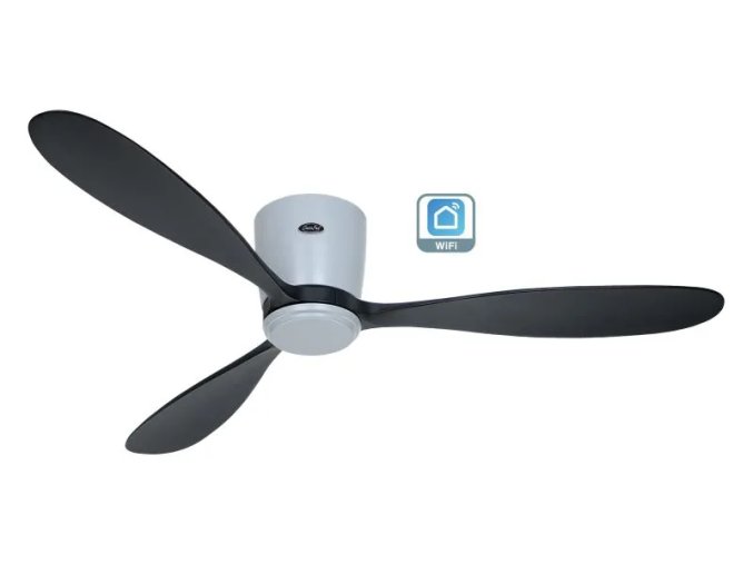 CasaFan 313299W Eco Plano Wood WiFi, černá, stropní ventilátor - 3 lopatky