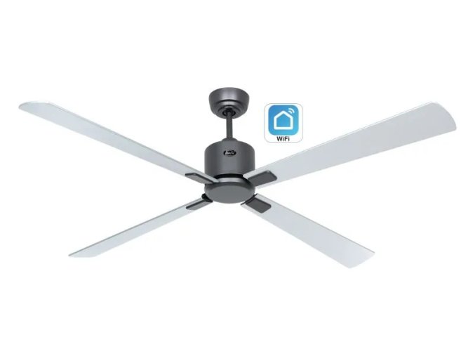 CasaFan 952337W Eco Neo III WiFi, stříbrná, stropní ventilátor - 4 lopatky