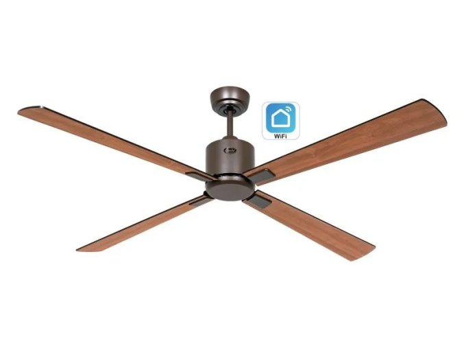 CasaFan 949303W Eco Neo III WiFi, teakové dřevo, stropní ventilátor - 4 lopatky