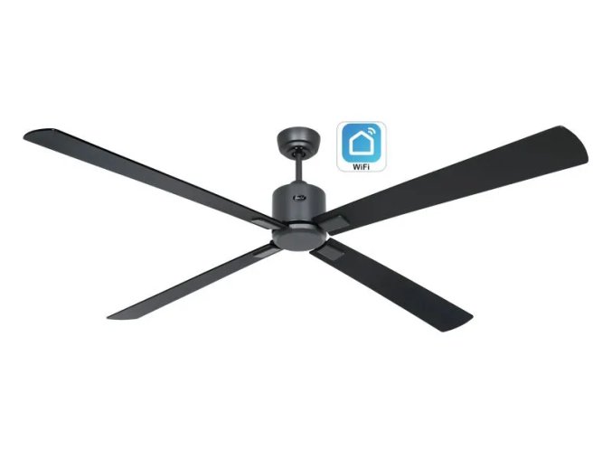 CasaFan 952410W Eco Neo III WiFi, černá, stropní ventilátor - 4 lopatky