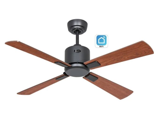 CasaFan 952111W Eco Neo III WiFi, třešeň, stropní ventilátor - 4 lopatky