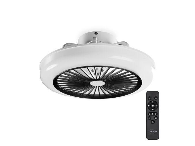 Noaton Polaris černý 11045B stropní ventilátor se světlem a dálkovým ovládáním
