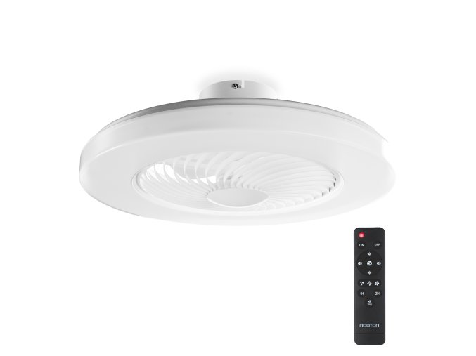 Noaton Triton bílý 58 12058B stropní ventilátor se světlem a dálkovým ovládáním