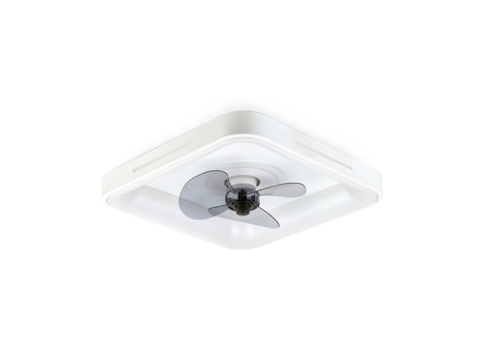 Noaton 14050WL Hovland, bílá, stropní svítidlo s vestavěným ventilátorem - stropní světlo pohled zespodu