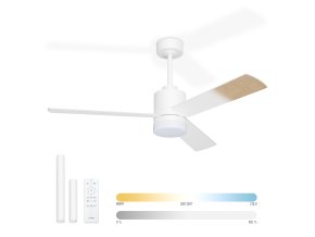 Noaton 14132WWL Canis, bílá a světle hnědá, stropní ventilátor se světlem - hlavní