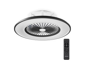 Noaton 11056BR Vega stropní ventilátor se světlem černý s ovládáním