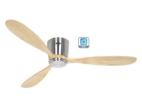 CasaFan 313287W Eco Plano Wood WiFi, přírodní dřevo, stropní ventilátor - 3 lopatky