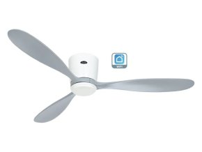 CasaFan 313293W Eco Plano Wood WiFi, světle šedá, stropní ventilátor - 3 lopatky