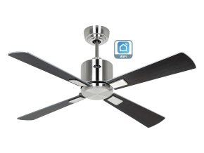 CasaFan 942141W Eco Neo III WiFi, stříbrná a wenge, stropní ventilátor - 4 lopatky