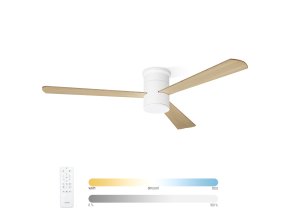 Noaton 15132WLL Zoya, světle hnědá, stropní svítidlo s vestavěným ventilátorem - hlavní