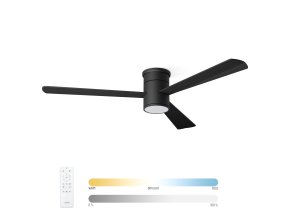 Noaton 15132BBL Zoya, černá, stropní svítidlo s vestavěným ventilátorem - hlavní