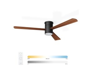 Noaton 15132BDL Zoya, tamvě hnědá, stropní svítidlo s vestavěným ventilátorem - hlavní