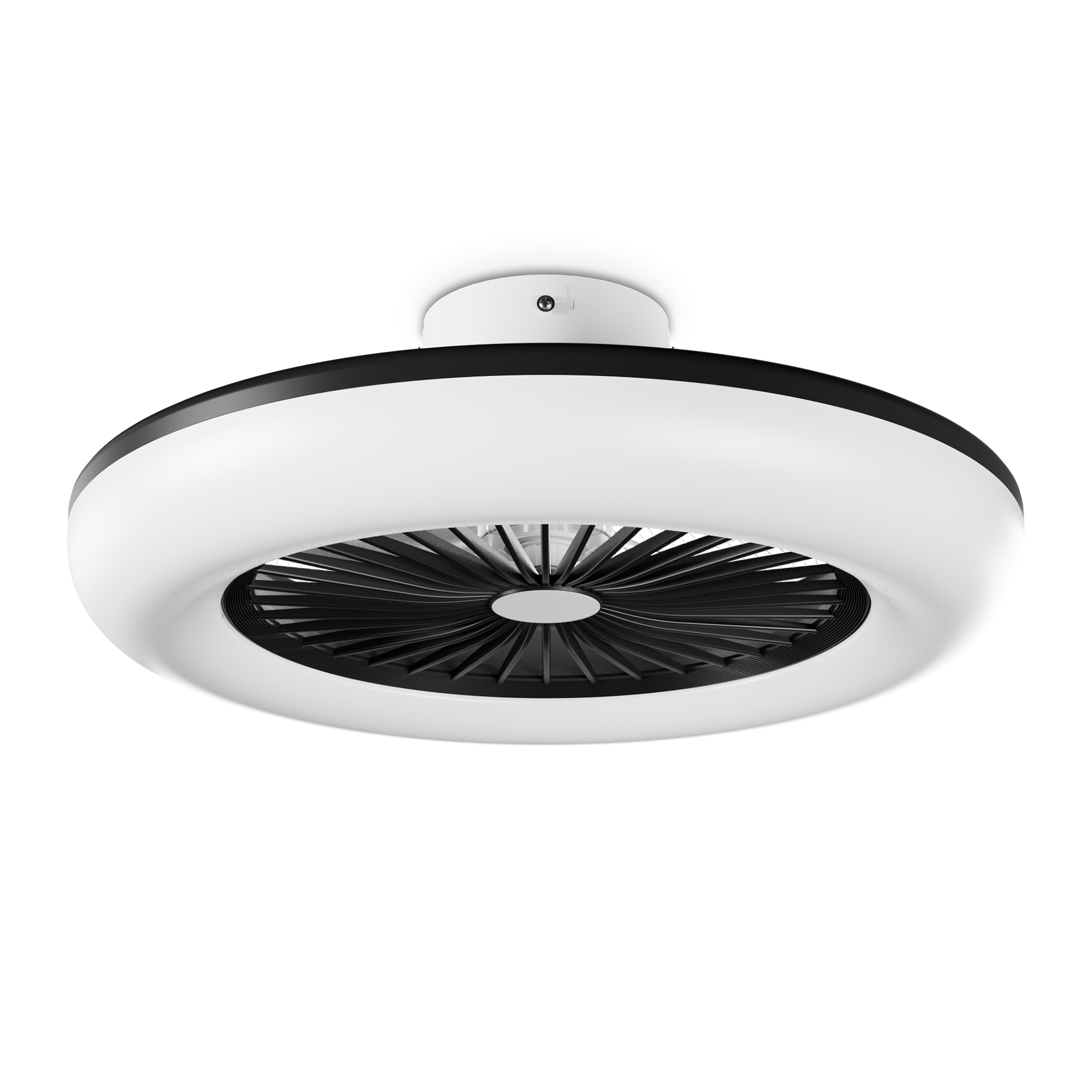 Noaton 11055B Callisto, černá, stropní ventilátor se světlem