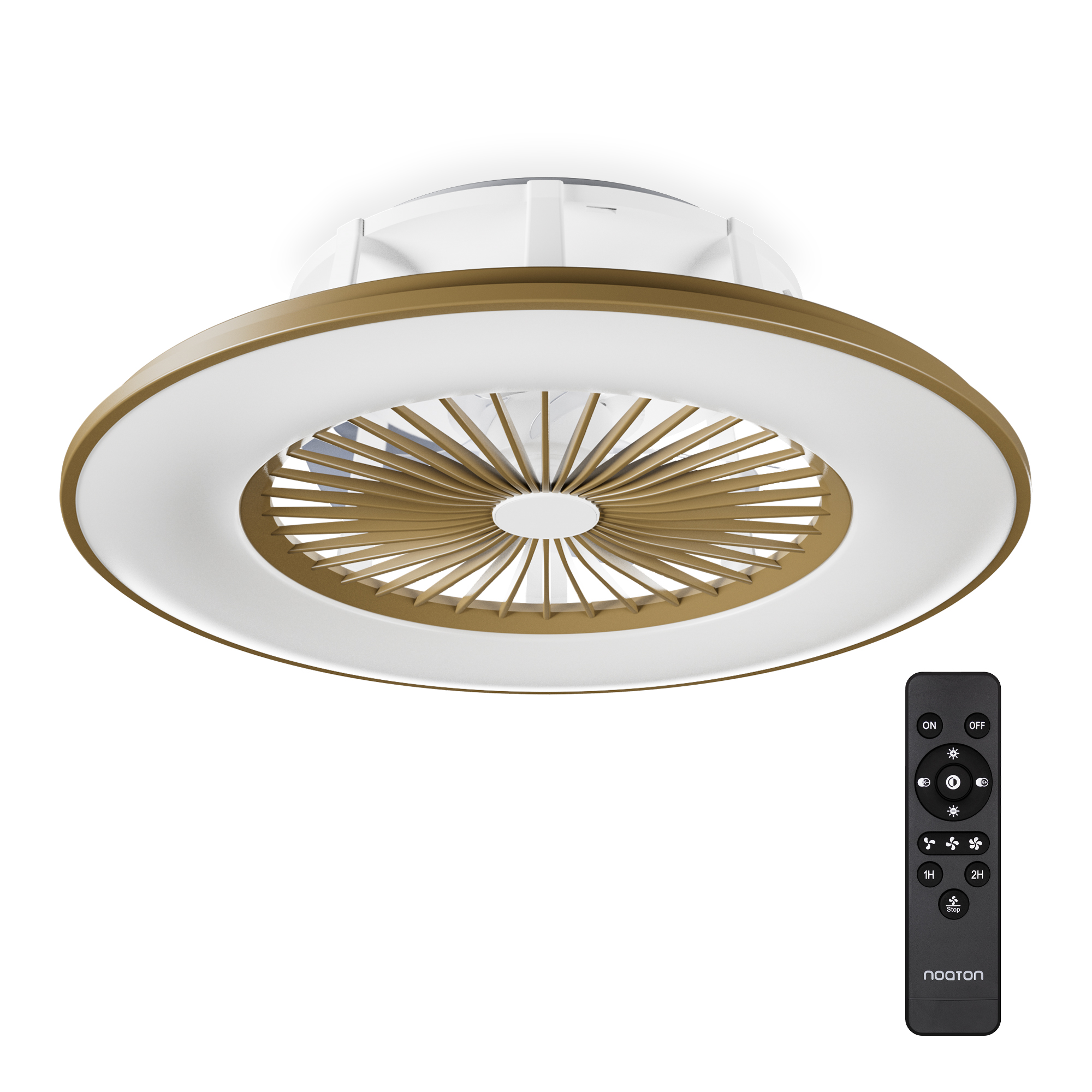 Noaton 11056CR (2024) Vega, kávová, stropní ventilátor se světlem (Použitý, Záruka 21 měsíců)