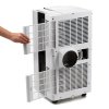 Mobilní klimatizace Trotec PAC 4700 X, pohled zezadu, detail na vzduchové filtry