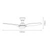 Stropní ventilátor Sulion SONET 072217 - schéma