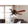 Stropní ventilátor se světlem FARO 33108 COLUMBRETES cedr nebo rudý mahagon/tmavě hnědá