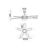 Stropní ventilátor FARO VANU