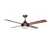 Sulion 075268 CROSS, hnědá, stropní ventilátor se světlem