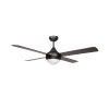 Sulion 075268 CROSS, tmavě hnědá, stropní ventilátor se světlem