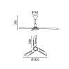 Stropní ventilátor FARO 33075 HUNTER INDUSTRIAL nikl/matný nikl