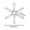 Stropní ventilátor Faro Andros 33465 - schéma